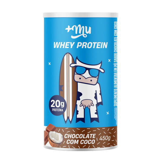 Suplemento Whey Protein Mais Mu Chocolate com Coco 450g