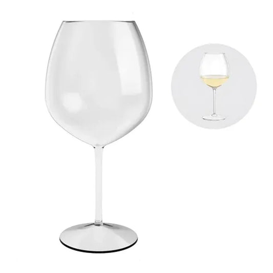 Taça para Vinho 750ml em Acrílico Ou - Elegância e Resistência para sua Mesa