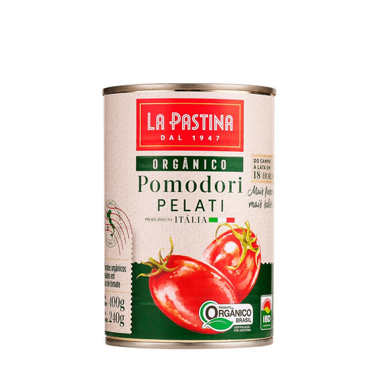 Tomate Pelado Orgânico La Pastina 400g Importado da Itália