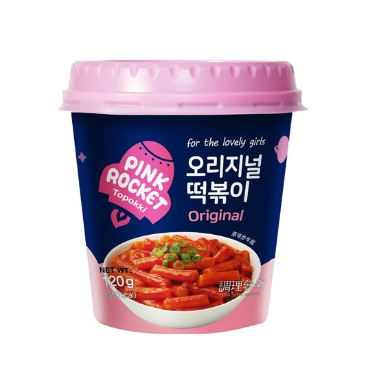 Topokki Pink Rocket Sabor Original 120g Empório Daruma