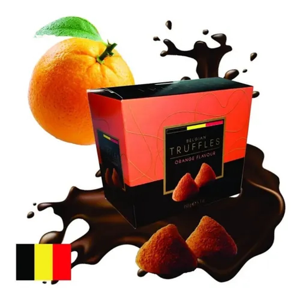 Trufas de Chocolate Belga com Laranja Belgian 150g