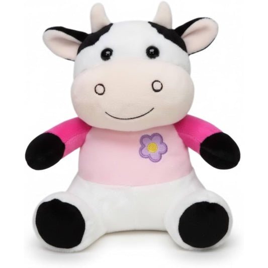 Vaca de Pelúcia Sunn Toys Infantil 18cm Super Macia