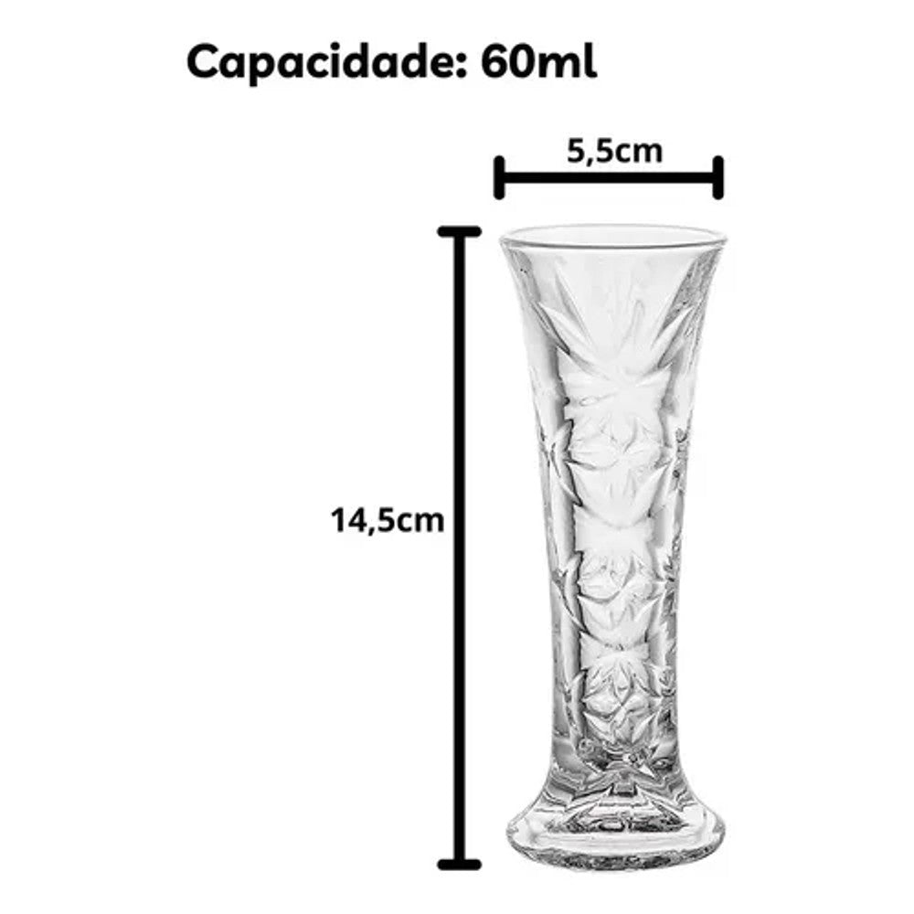 Vaso Solitário de Vidro Tétis Hauskraft 14,5cm