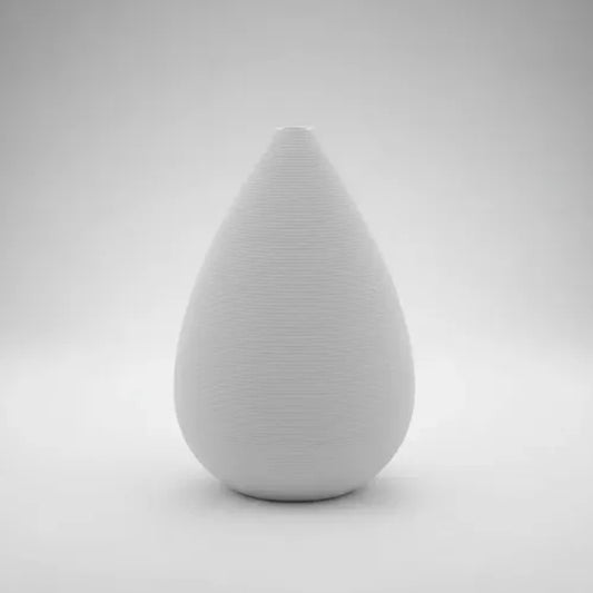 Vaso de Cerâmica Branco Decorativo Empório Daruma 15x15cm