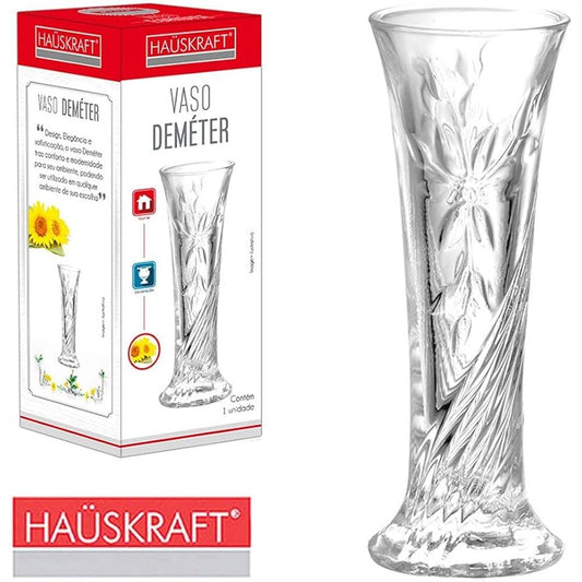 Vaso de Vidro Demeter Hauskraft 14,6cm