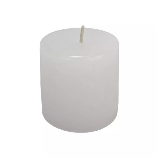 Vela Cilíndrica Branca 5x5cm 75g Loja das Velas - Decoração Elegante