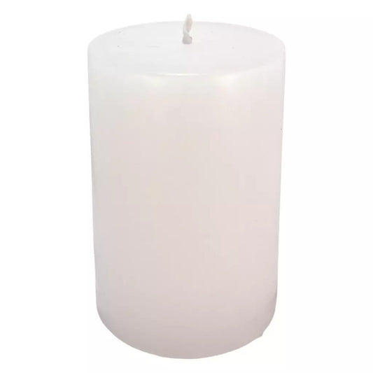 Vela Luminária Cilíndrica Branca 10x15cm Loja Das Velas