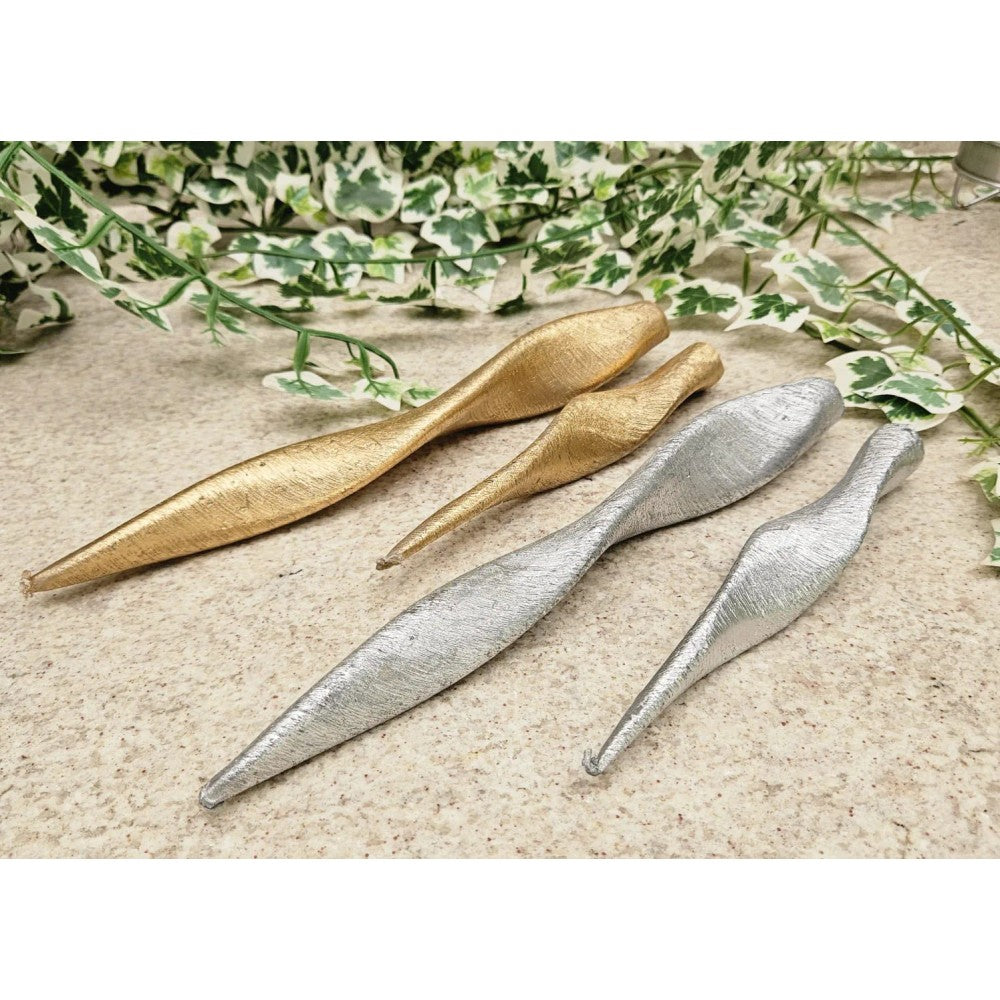 Vela Palma Grande 28cm Vermelha e Ouro Loja das Velas