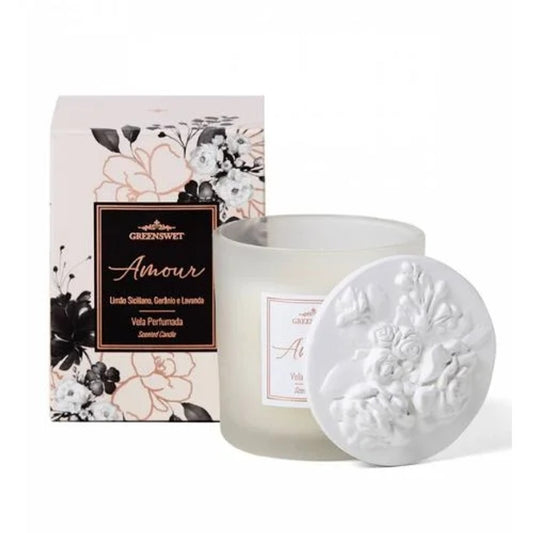 Vela Perfumada Greenswet Amour 180g Amadeirada