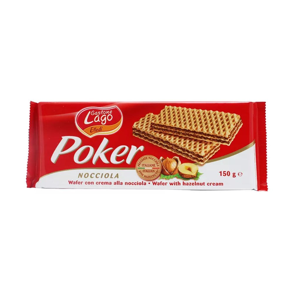 Wafer Gastone Lago Recheio Creme de Avelã e Cacau 150g
