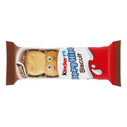 Wafer Kinder Happy Hippo Recheio Creme de Cacau e Leite 20,7g