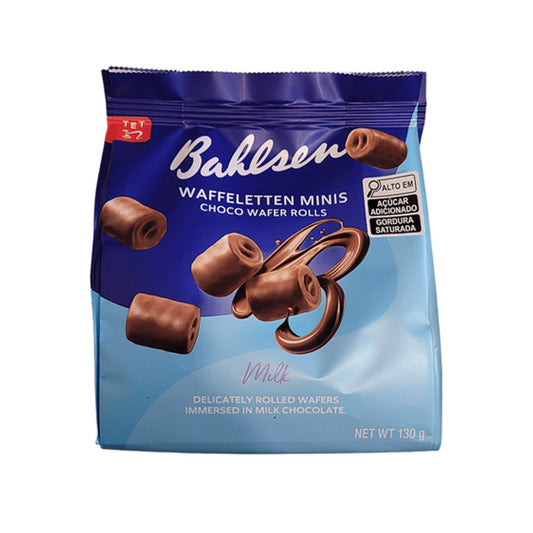 Wafer Waffeletten Minis Bahlsen Cobertura Chocolate ao Leite 100g