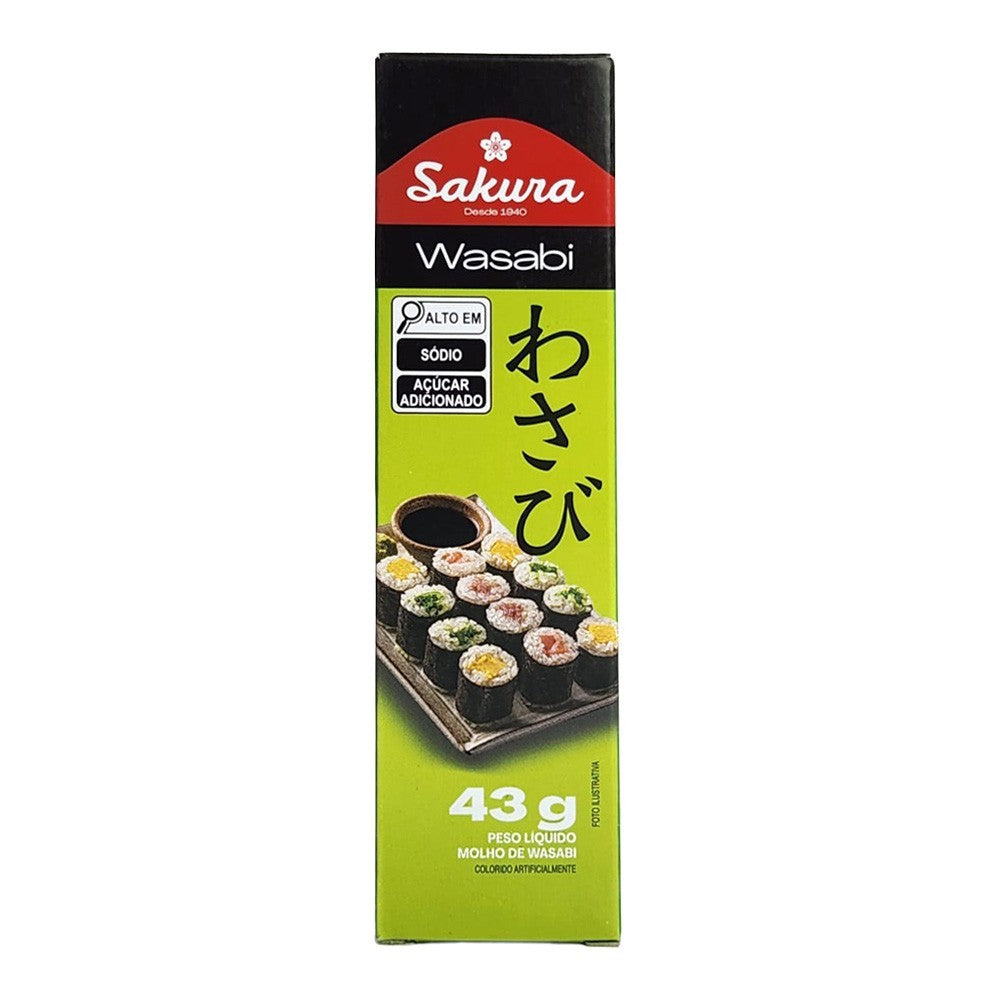 Wasabi em Pasta Sakura 43g - Tempero Japonês Autêntico