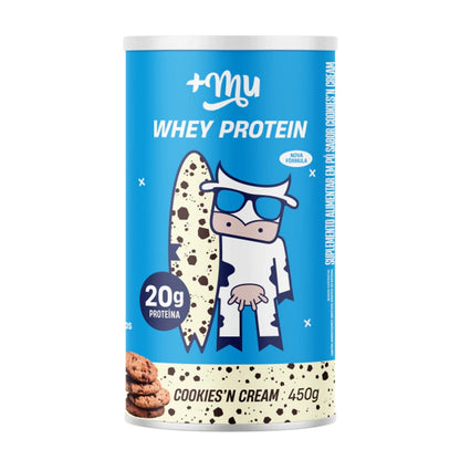 Whey Protein Concentrado Mais Mu Cookies and Cream 450g