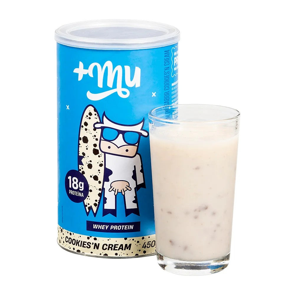Whey Protein Concentrado Mais Mu Cookies and Cream 450g
