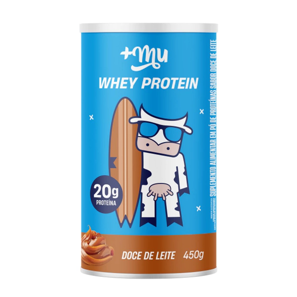 Whey Protein Concentrado Mais Mu Doce de Leite 450g Zero Açúcar