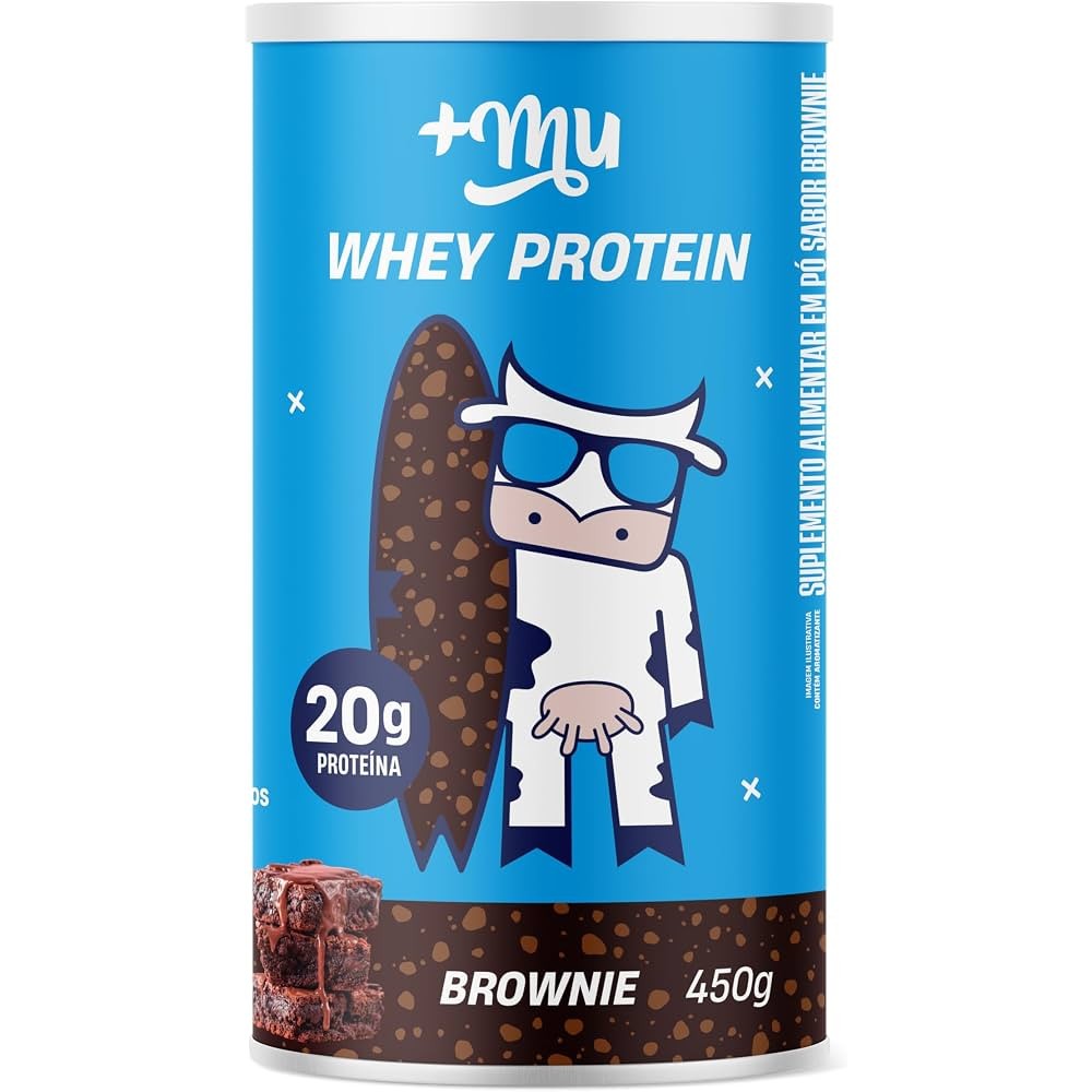 Whey Protein Concentrado Mais Mu Sabor Brownie 450g