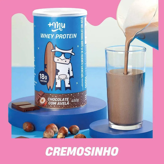 Whey Protein Mais Mu Chocolate com Avelã 450g