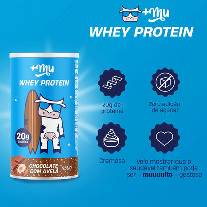 Whey Protein Mais Mu Chocolate com Avelã 450g
