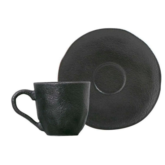 Xícara de Café Porto Brasil Orgânico Preto Matte 120ml