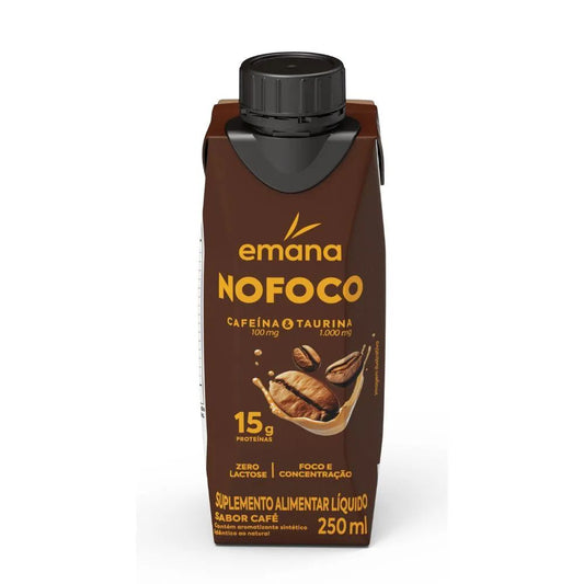 Suplemento Alimentar Líquido Nofoco Sabor Café 250ml emana