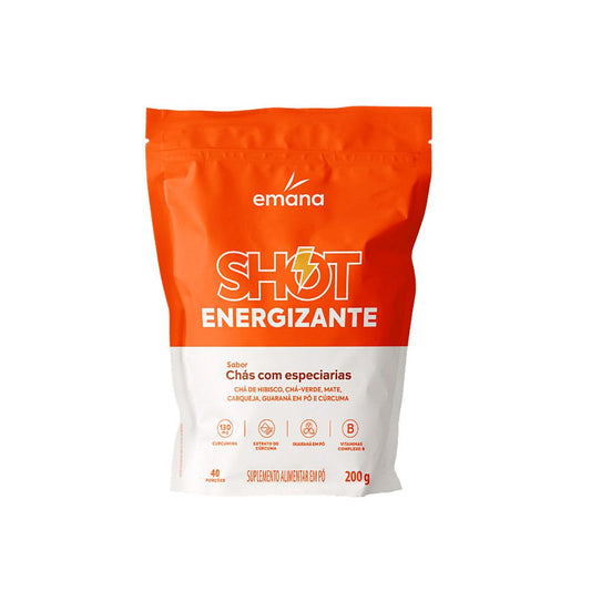 Suplemento Alimentar Shot Energizante Sabor Chás com Especiarias 200g Emana