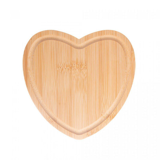 Tábua Coração de Bambu 17x16,5x1cm