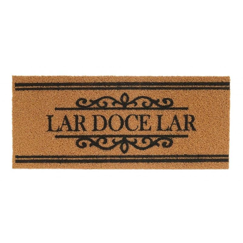 Tapete Capacho Vinil Lar Doce Lar 30x70cm