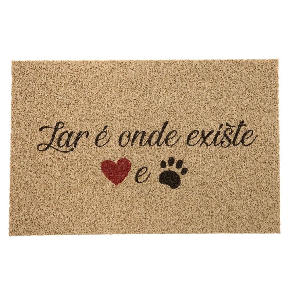 Tapete Capacho Vinil Pet Dog Lar 40x60cm