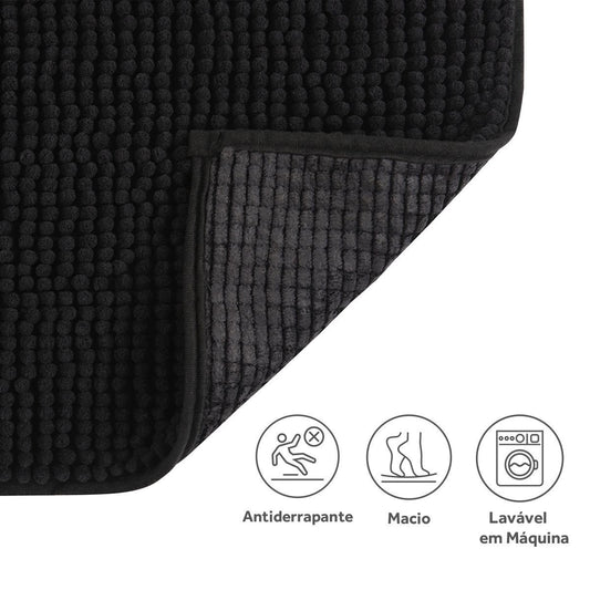 Tapete Joy Preto 70x130cm