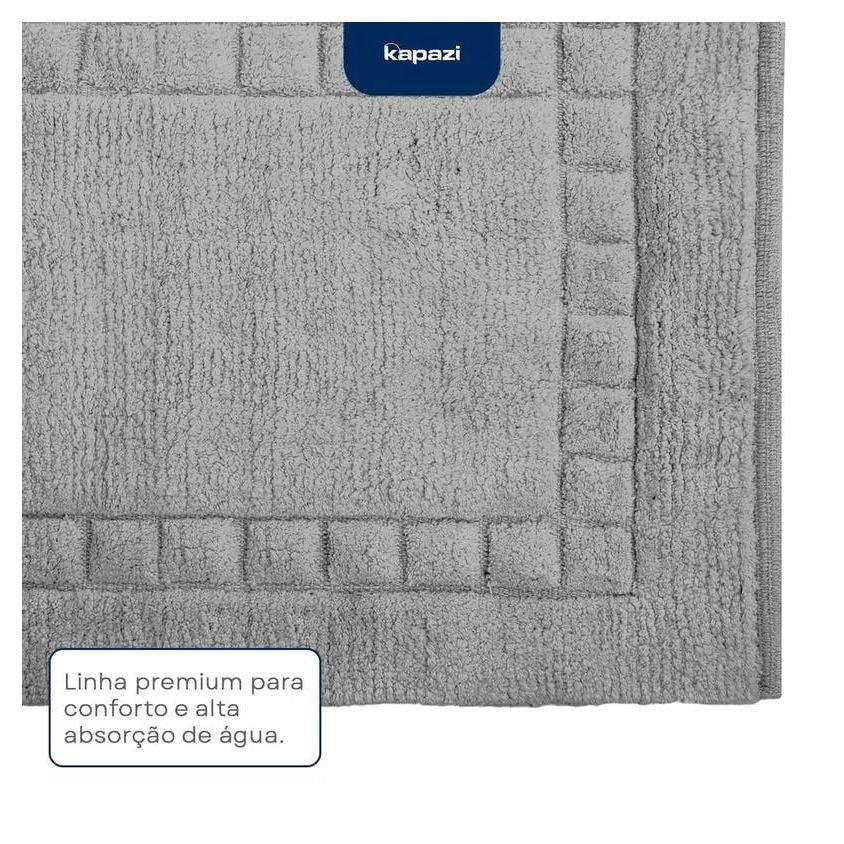 Tapete New Sublime Retangular Cinza 50x70cm