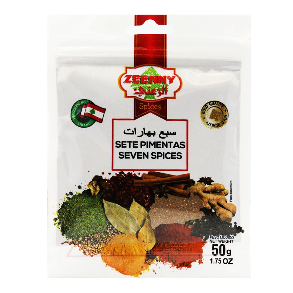Tempero Sete Pimentas 50g Zeenny