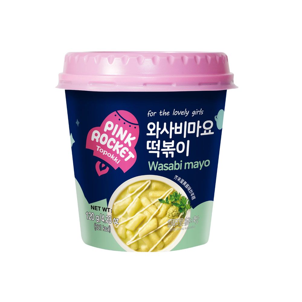 Topokki Sabor Maionese Com Wasabi 120g Pink Rocket