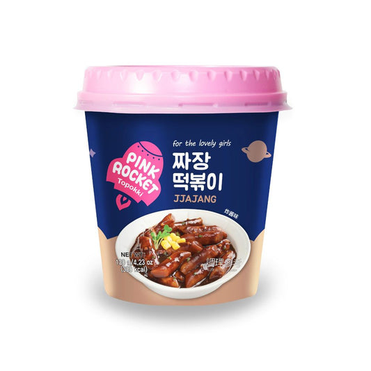 Topokki Sabor Soja Preta Jjajang 120g Pink Rocket