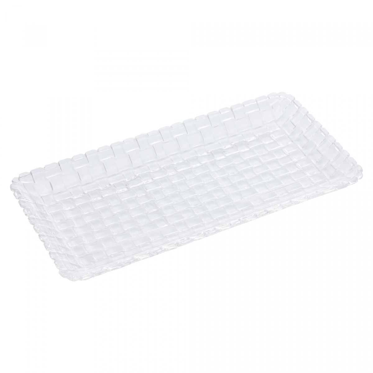 Travessa de Cristal Diamante 25x13x2cm