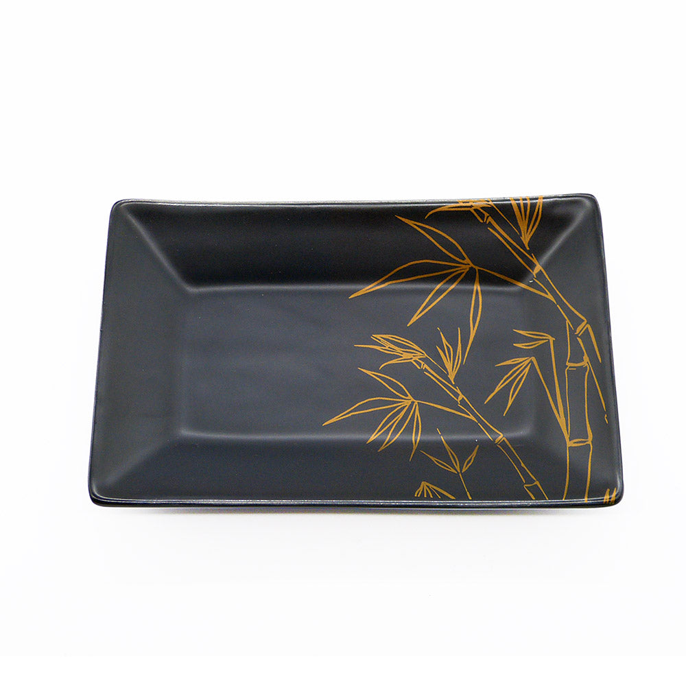 Travessa Retangular Preta Pequena Scalla