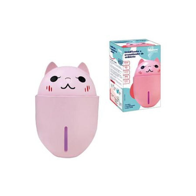 Umidificador E Aromatizador De Ambiente 320ml Gato