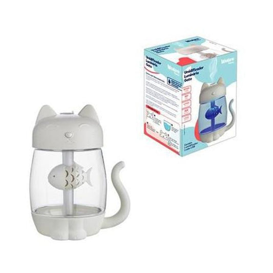 Umidificador e Luminaria Gato 350ml