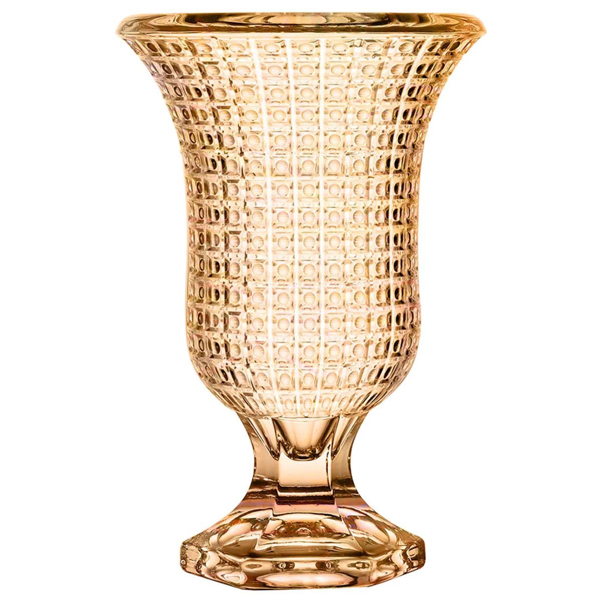 Vaso de Cristal Chevalier Ambar 23,5x15cm