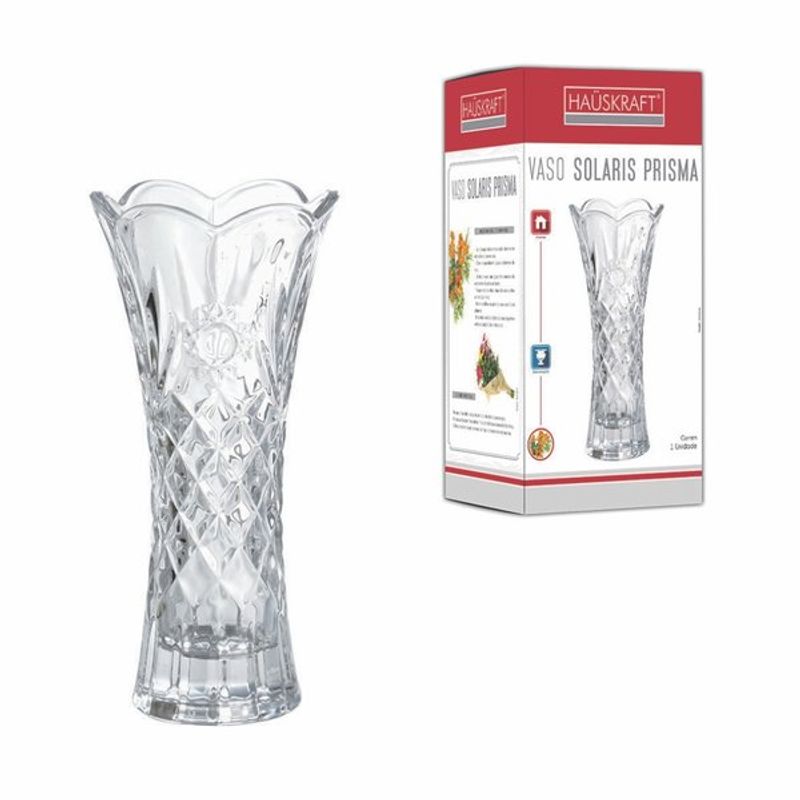 Vaso De Vidro Solaris Prisma 9x19cm
