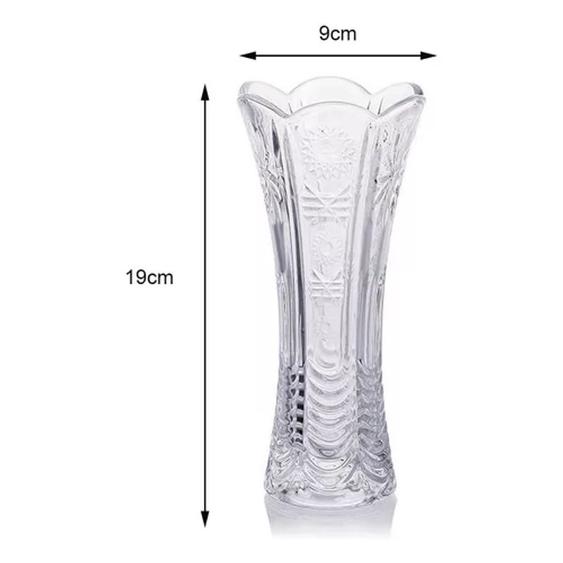 Vaso De Vidro Solaris Pro 9x9x19cm