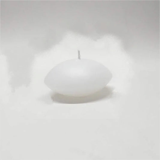 Vela Disco Grande Flutuante Branca 30g Loja das Velas