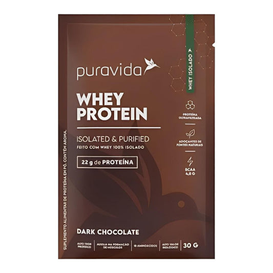 Whey Protein Sabor Dark Chocolate 30g Puravida