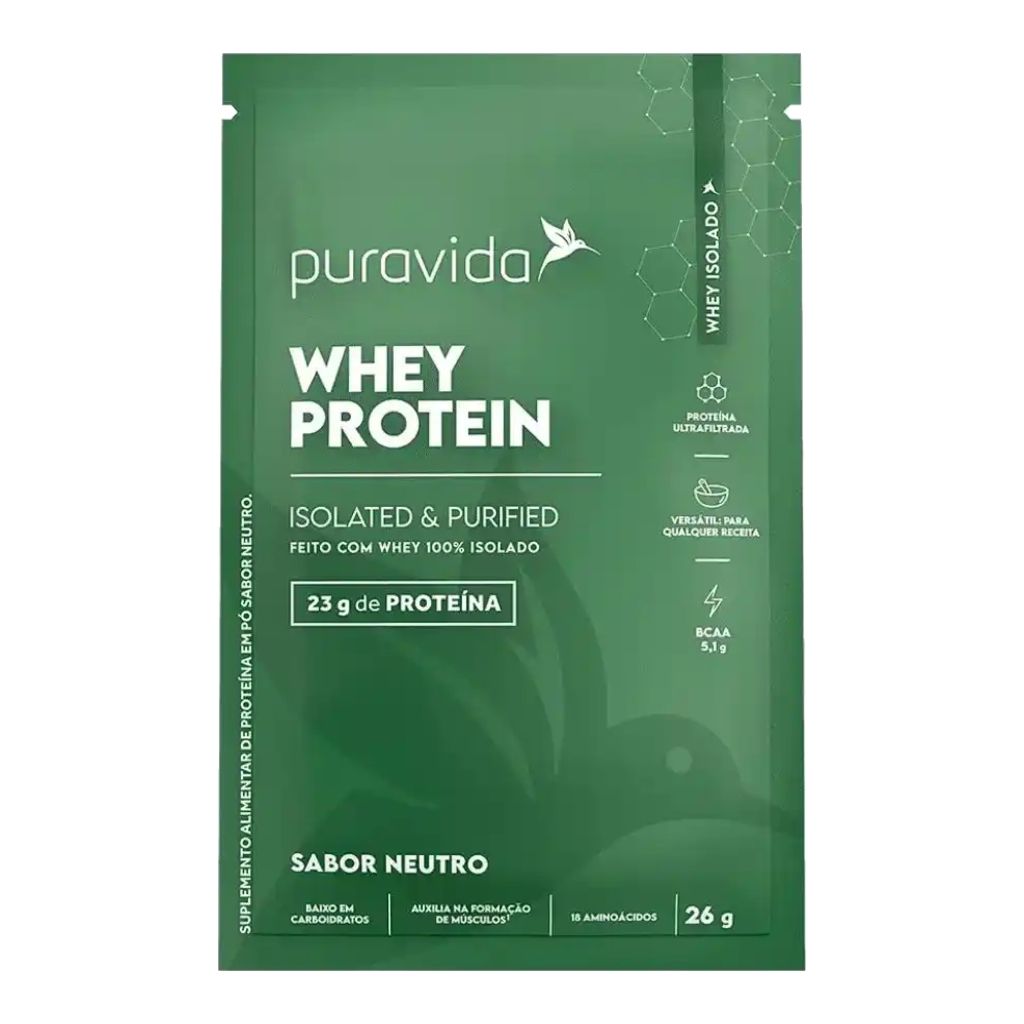 Whey Protein Sabor Neutro 26g Puravida